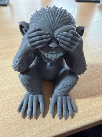 Fantasy‑Gargoyle Skulptur „Nichts hören - nichts sehen - nichts sagen"