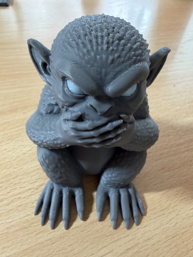 Fantasy‑Gargoyle Skulptur „Nichts hören - nichts sehen - nichts sagen"