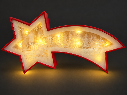 LED‑Weihnachtsstern mit Timer – in Wunschfarbe möglich LED‑Weihnachtsstern mit Timer – in Wunschfarbe möglich