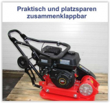 6,5PS 83kg Rüttelplatte Vibrationsverdichter RPVwo-29155 6,5PS 83kg Rüttelplatte Vibrationsverdichter RPVwo-29155