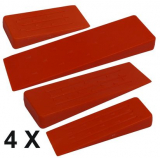 Fällkeile 4er SET Nachsetzkeile aus Kunststoff orange Fällkeile 4er SET Nachsetzkeile aus Kunststoff orange