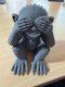 Fantasy‑Gargoyle Skulptur „Nichts hören - nichts sehen - nichts sagen"