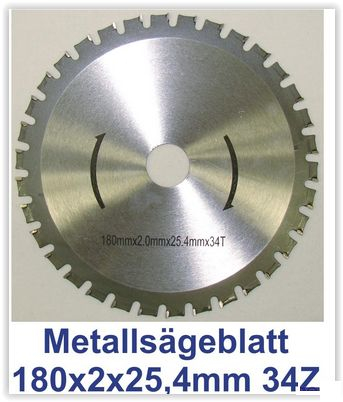 180mm HMC Universal-Sägeblatt für Metalle