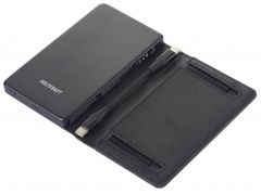 Powerbank 5000 mAh LiPo Schwarz Statusanzeige inkl. RFID-Blockierfunktion Wallet