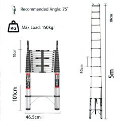 5 m Teleskopleiter
