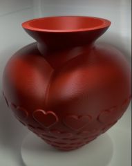 Herz‑Vase aus 3D‑Druck