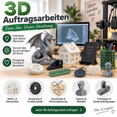 3D‑Druck Auftragsarbeiten – Individuelle Fertigung nach Kundenwunsch